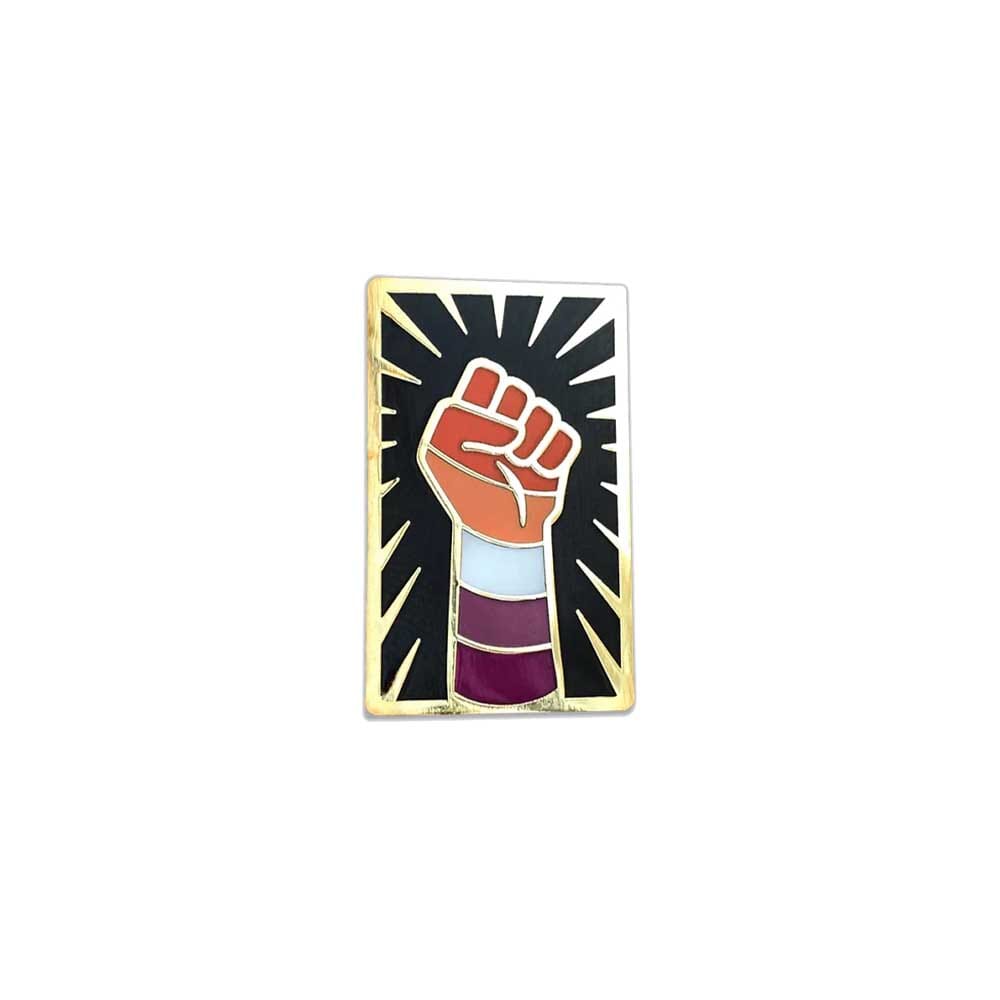 Lesbian Resist Fist Pin