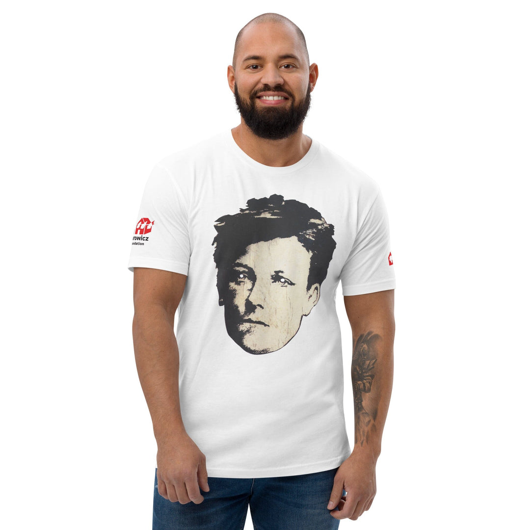 David Wojnarowicz Rimbaud in NY T-shirt white front on man