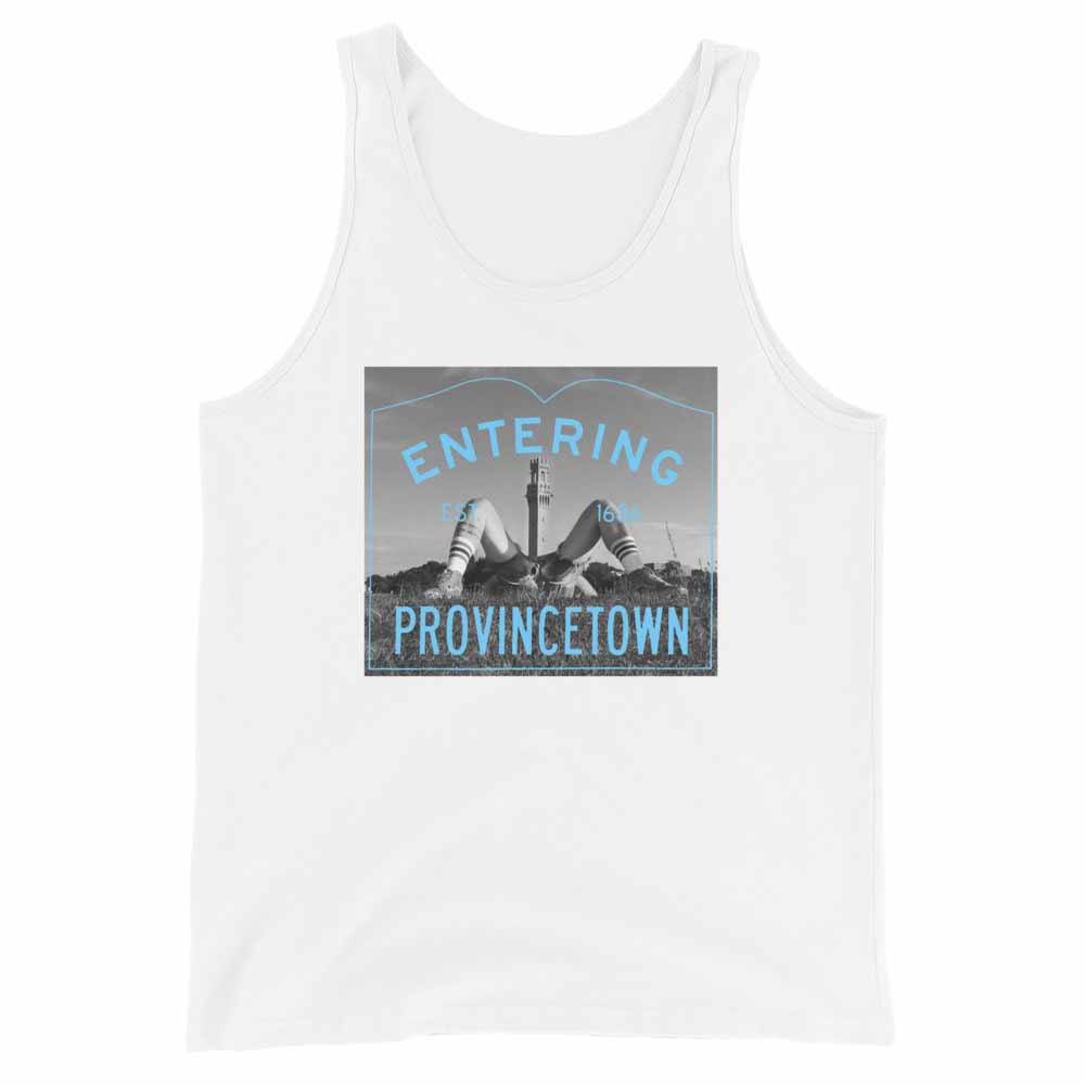 Entering Provincetown Pilgrim Monument Tank white