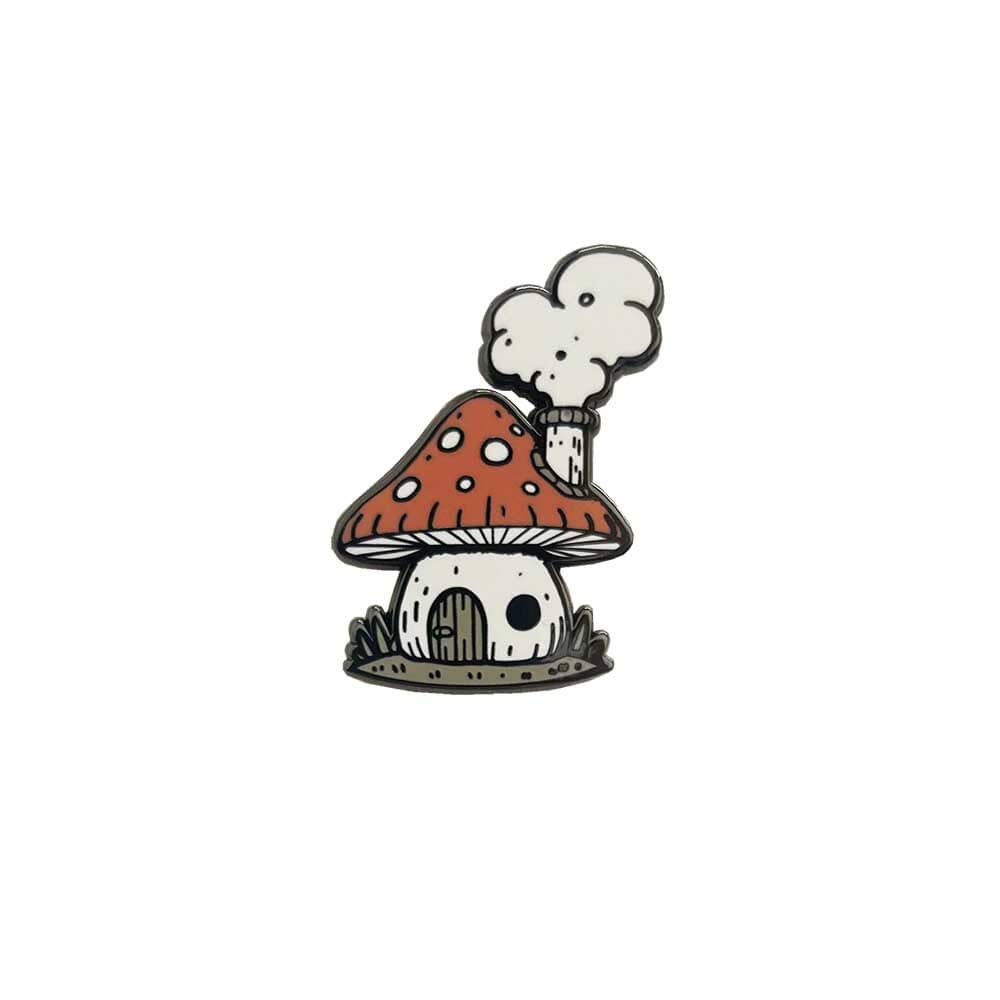 Mushroom house pin