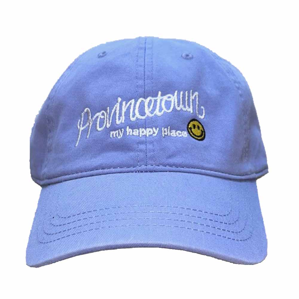 Provincetown My Happy Place Twill Dad Hat in lavender