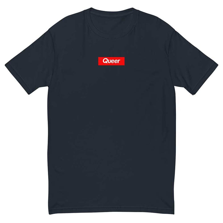 queer short sleeve t-shirt navy