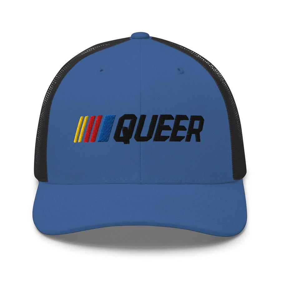 Stripe Queer Two Tone Mesh Snapback - Trevor Project supporting The Trevor Project