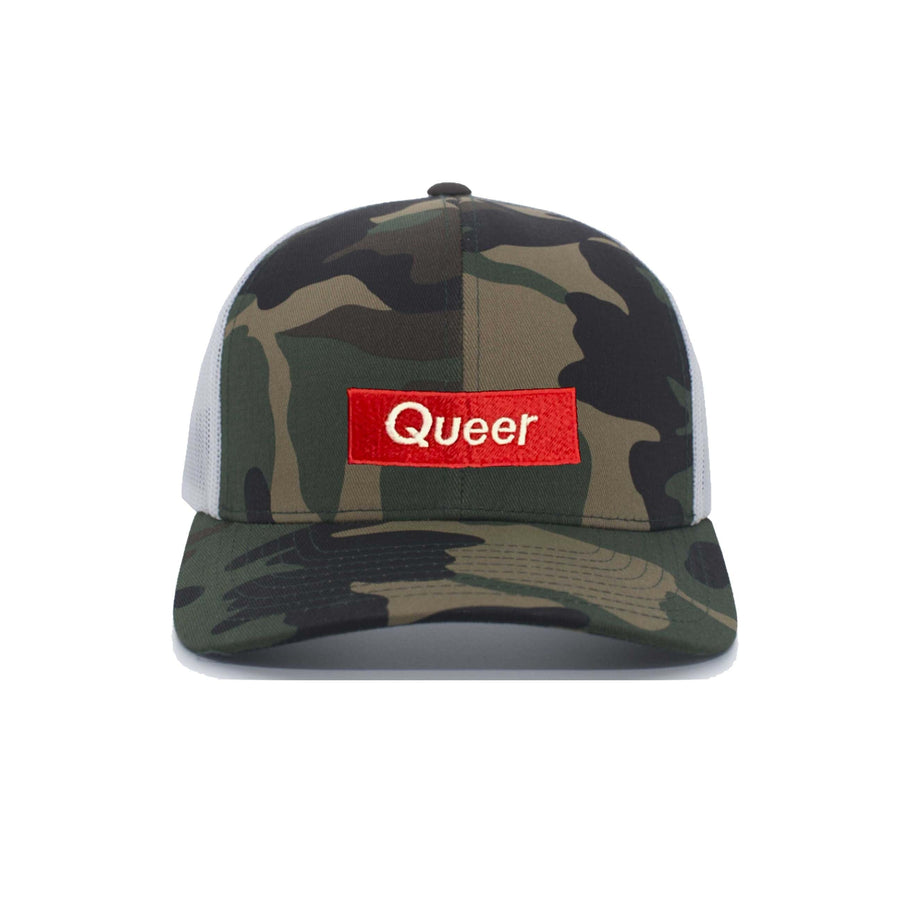 Queer Camo Mesh Snapback - Trevor Project supporting The Trevor Project