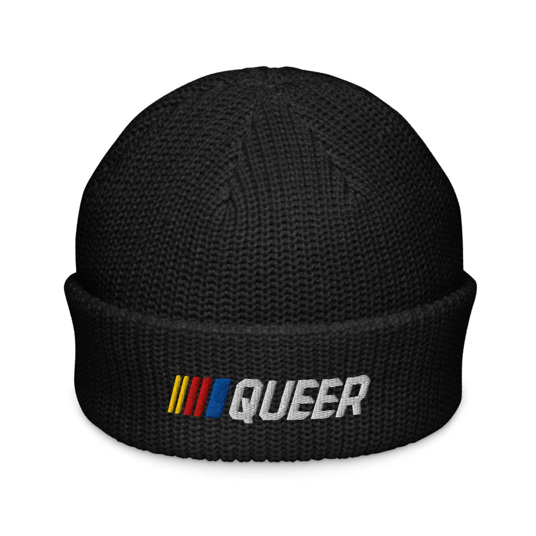 Stripe Queer Fisherman Beanie - Trevor Project