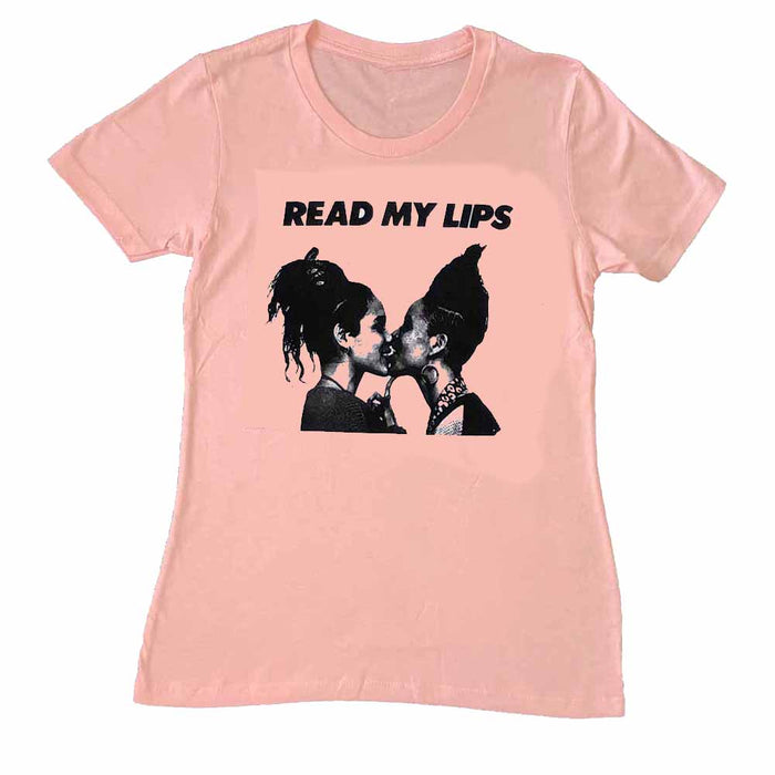 Read My Lips Women Femme Fit T-Shirt - Rainbow Railroad
