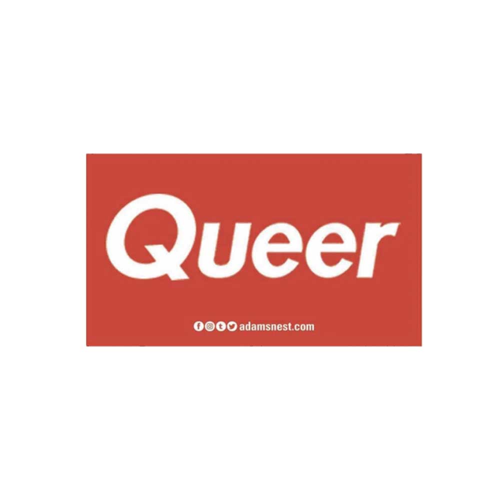 Queer Red Sticker - Trevor Project