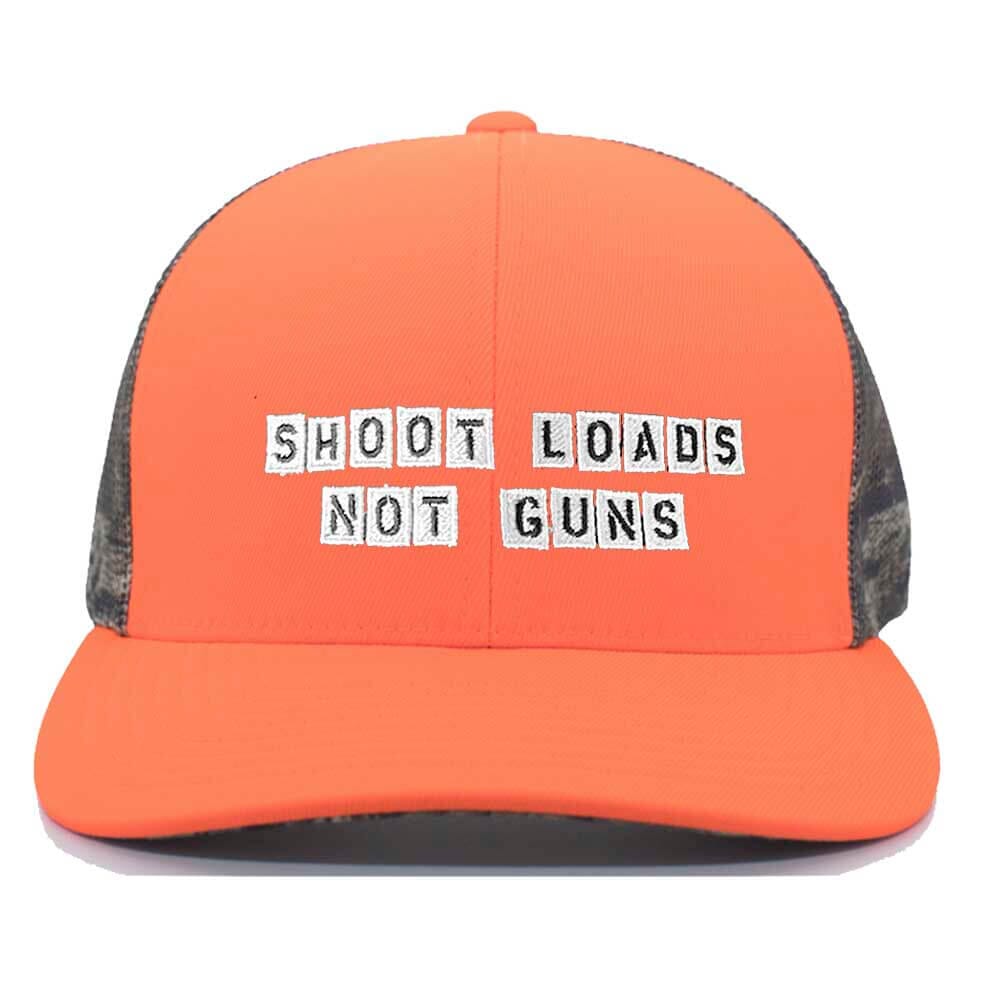 orange real tree shoot load not guns snapback hat