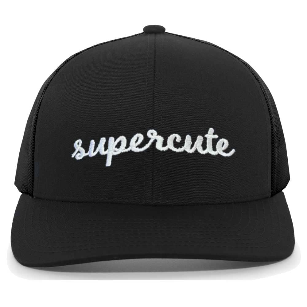 supercute black snapback hat
