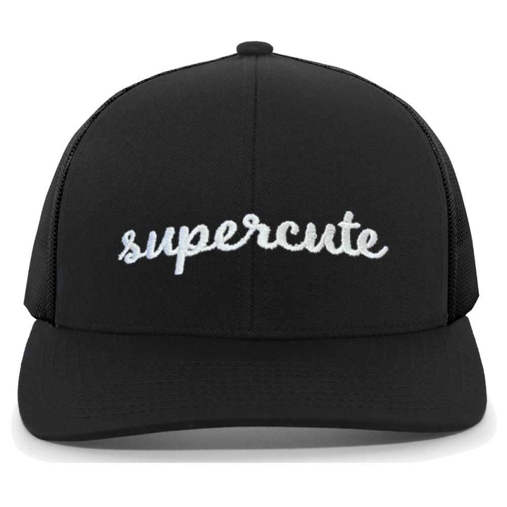 supercute black snapback hat