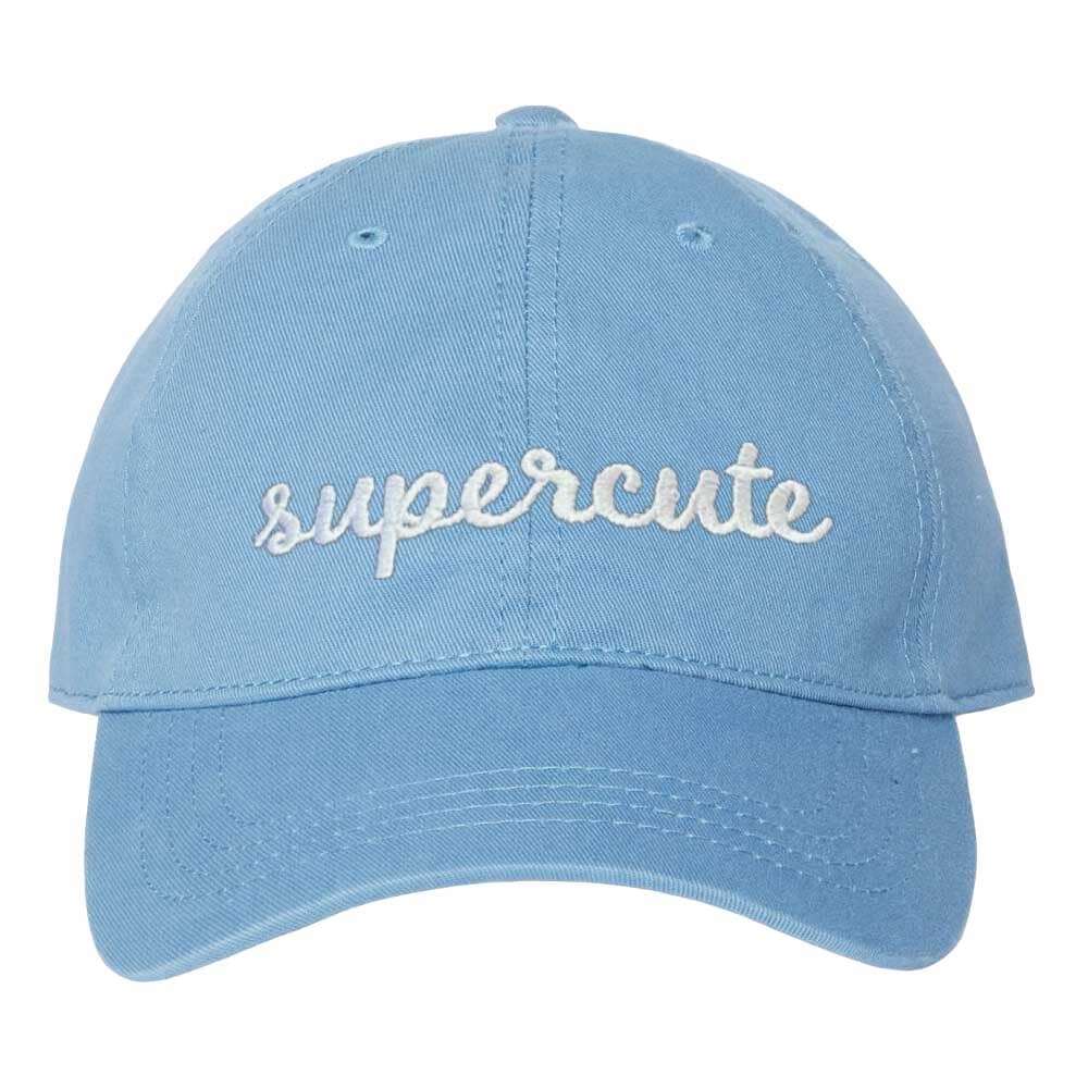 supercute twill dad hat sky blue