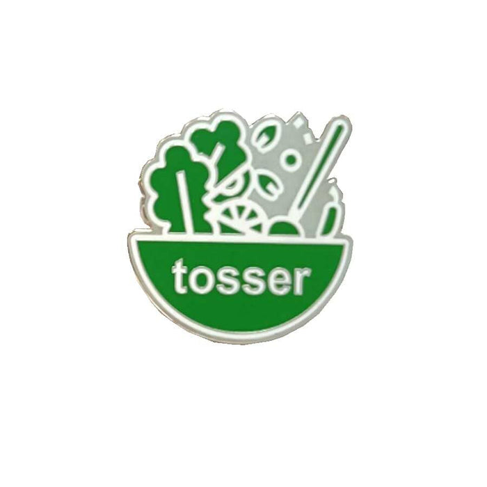 Tosser enamel pin