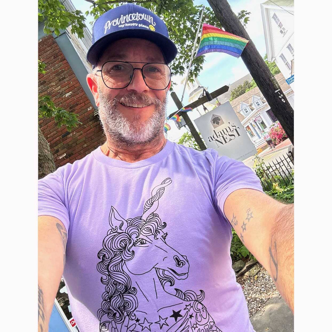 brian kenny unicorn t-shirt adams nest adam singer