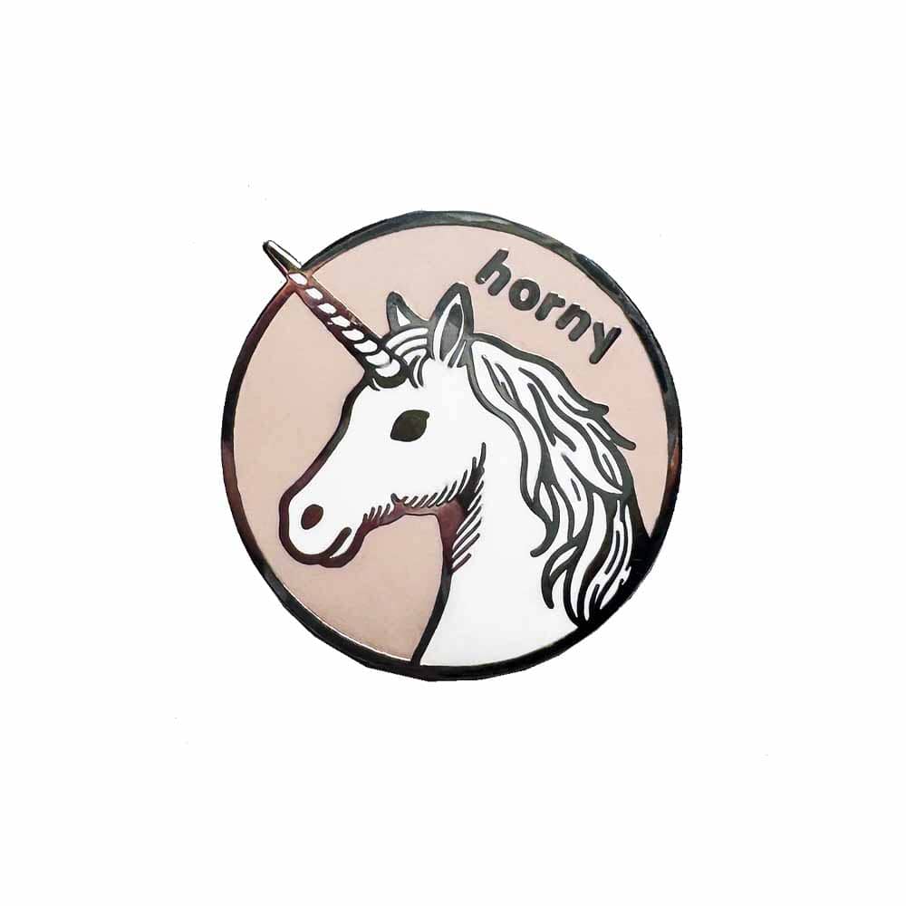 Horny Unicorn Enamel Pin