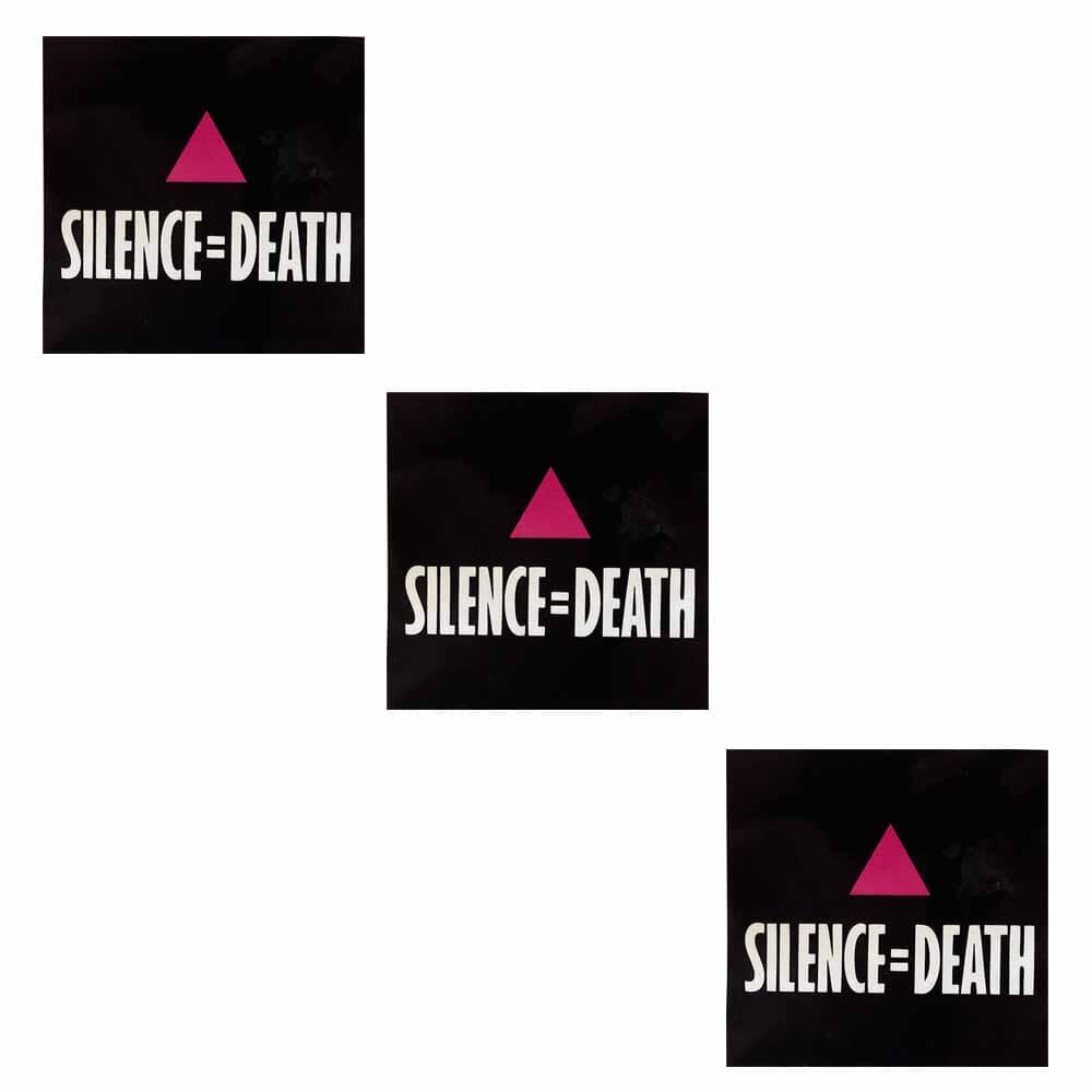 3 silence equals death stickers
