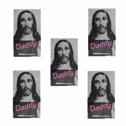 5 naro pinosa jesus daddy stickers