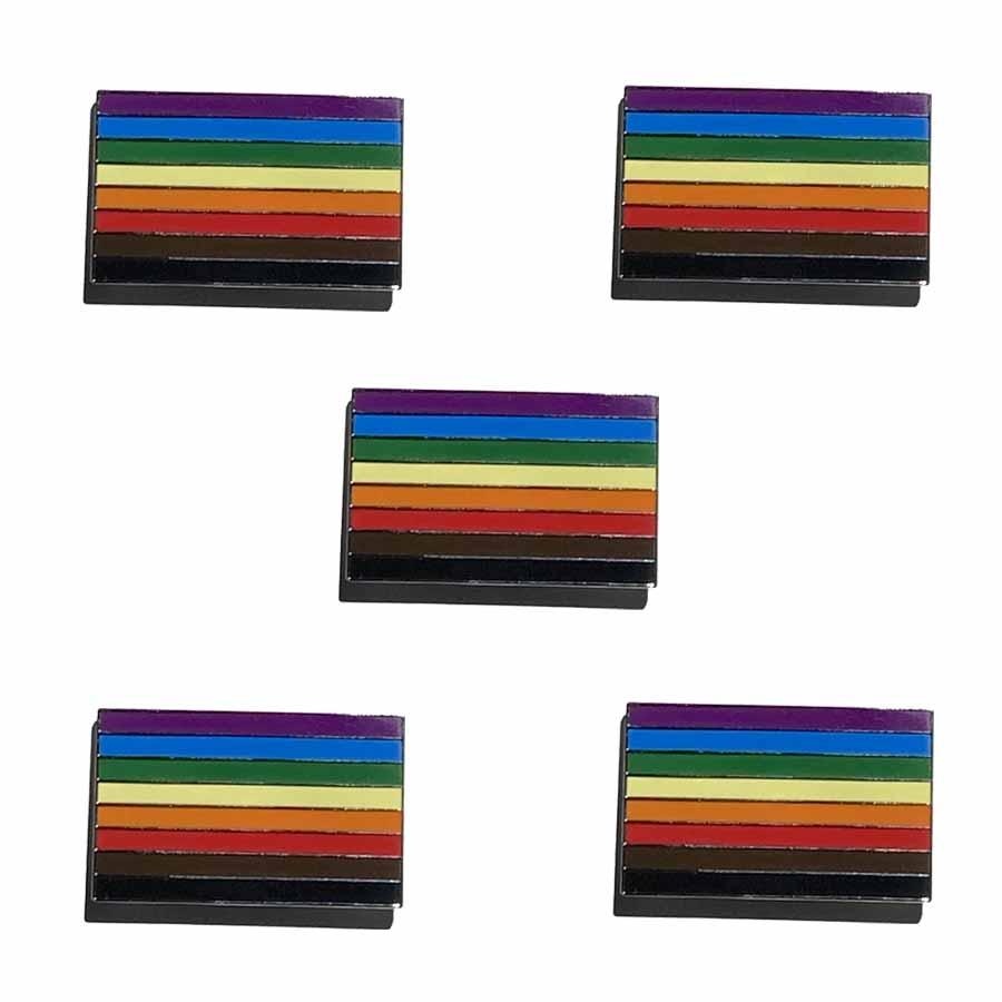 5 philly pride rainbow flag pins