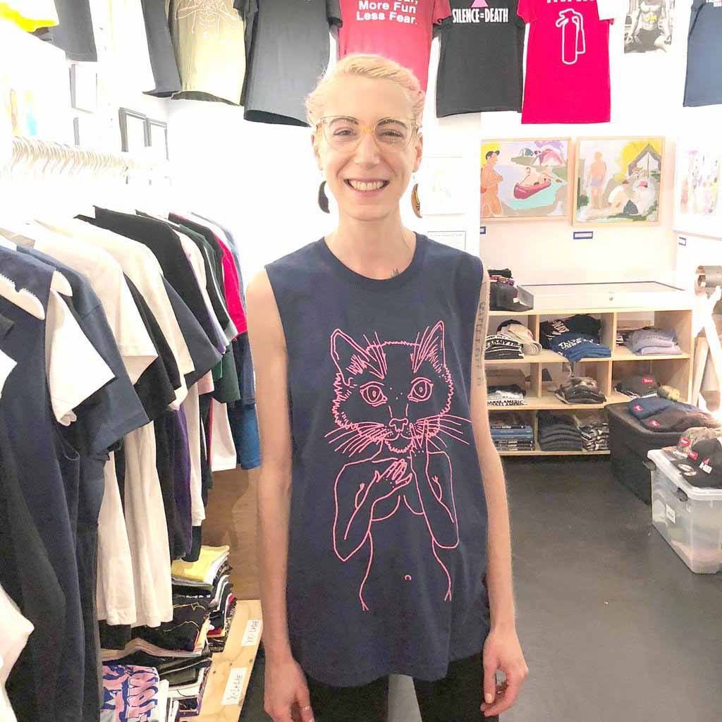 brian kenny Pink Pussycat Sleeveless T-shirt supporting Planned Parenthood adam&