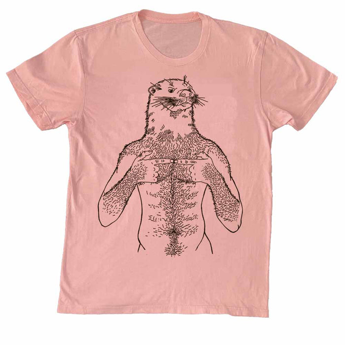 Otter Brown Print T-Shirt