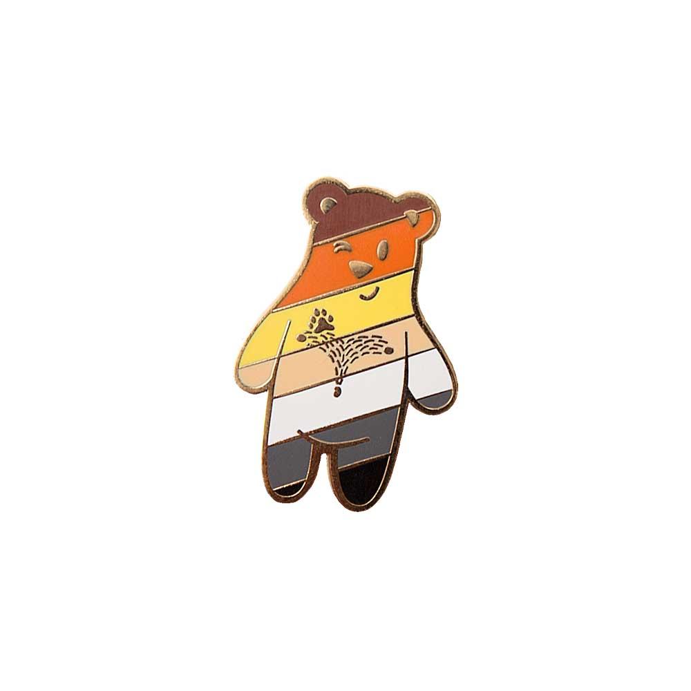 Bear Buddy enamel lapel pin gaypin' guys