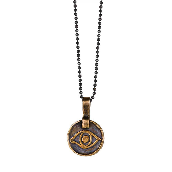 Eye Necklace in Bronze marla studio