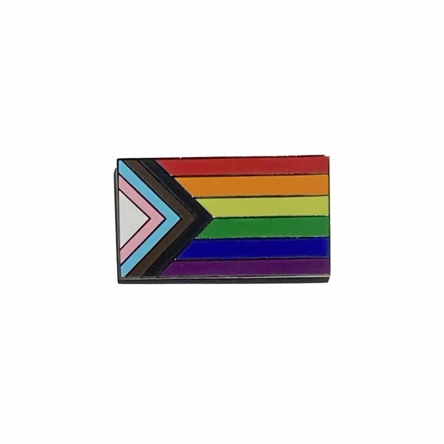 Progress Pride Rainbow Flag Pin - Rainbow Railroad supporting Rainbow Railroad