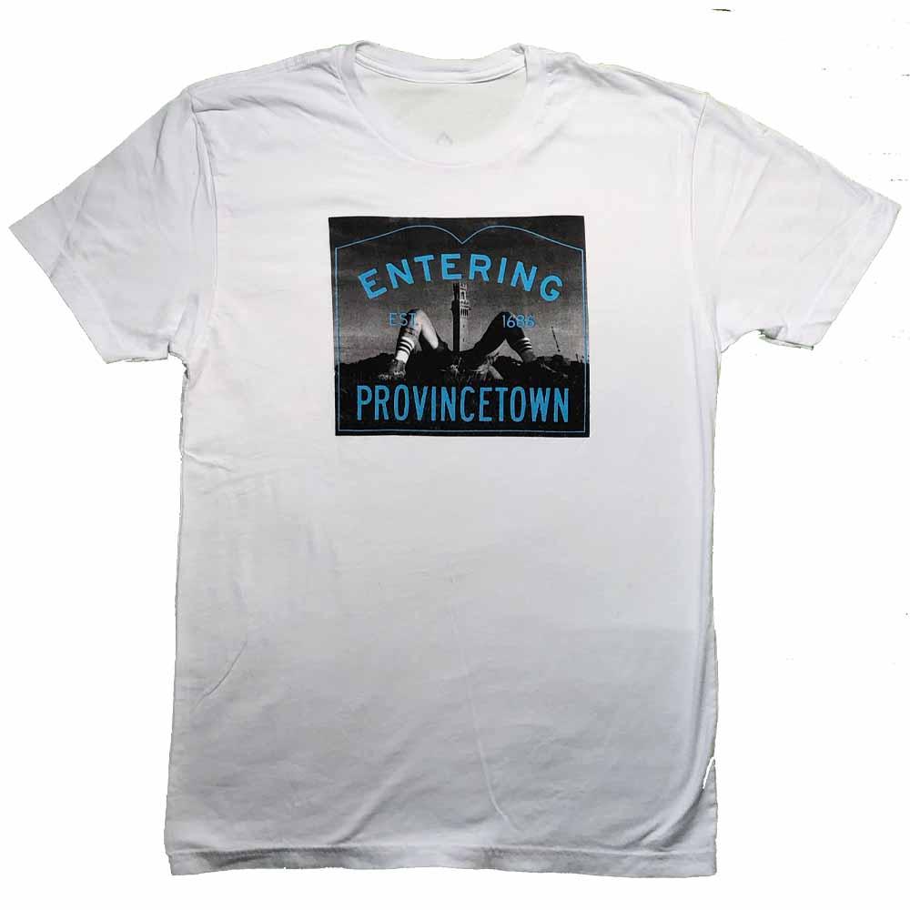 Entering Provincetown Sign Pilgrim Monument T-shirt Adam's Nest