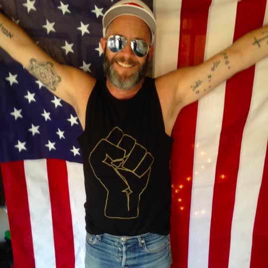 Solidarity Fist Sleeveless T-shirt  ACLU adam singer