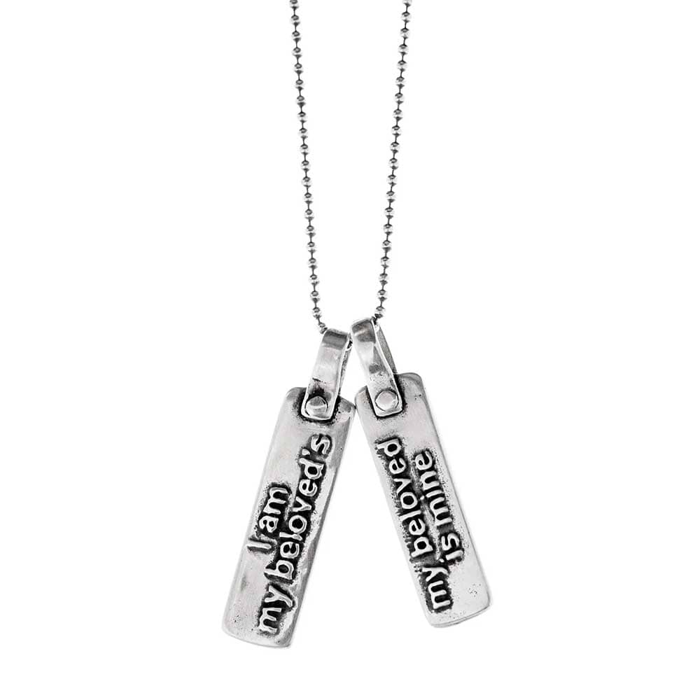 I AM MY BELOVED'S, MY BELOVED IS MINE - NECKLACE IN SILVER