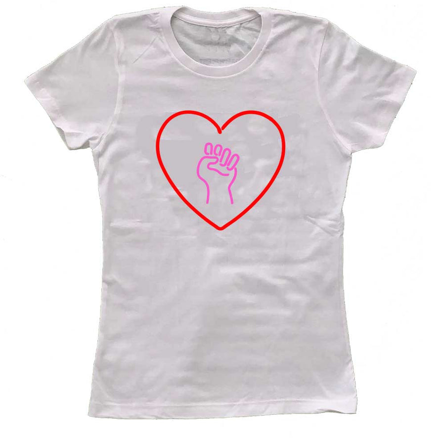 Love As Activism Femme Fit T-Shirt - Indivisible by Michele Pred