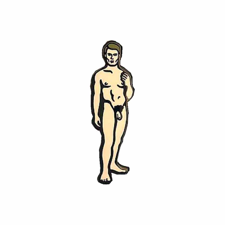 trevor wayne nude dude 3 enamel lapel pin