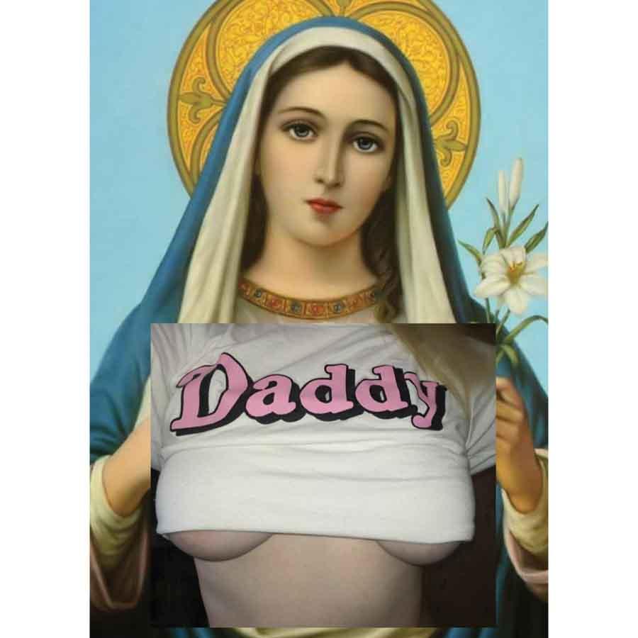 Naro Pinosa Virgin Mary Daddy Postcard