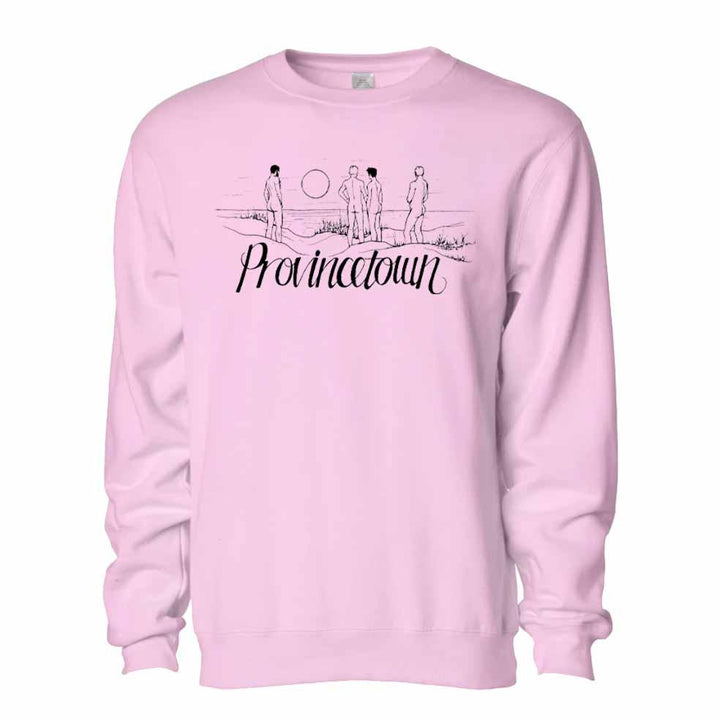 ADAMS NEST PROVINCETOWN DUNE SOUVENIR SWEATSHIRT PINK NATHAN RAPPORT