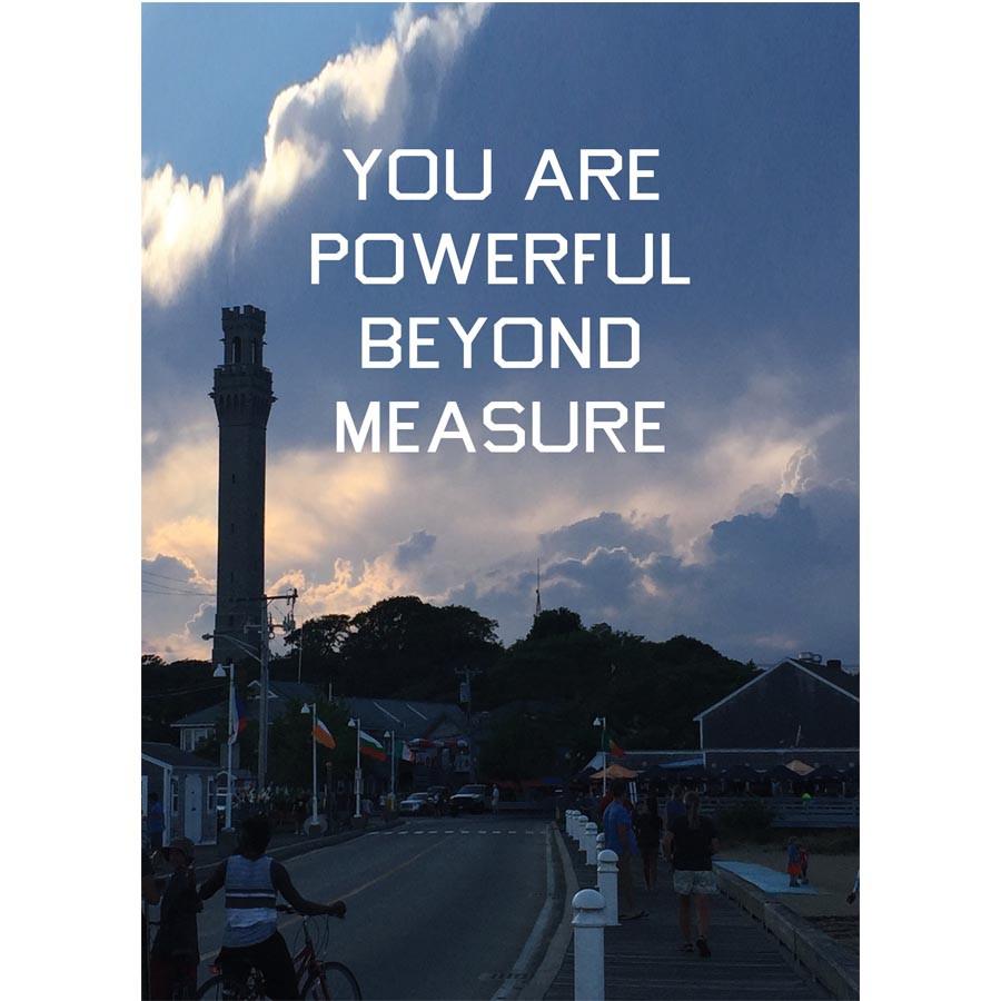 You Are Powerful Beyond Measure Pilgrim Monument Postcard