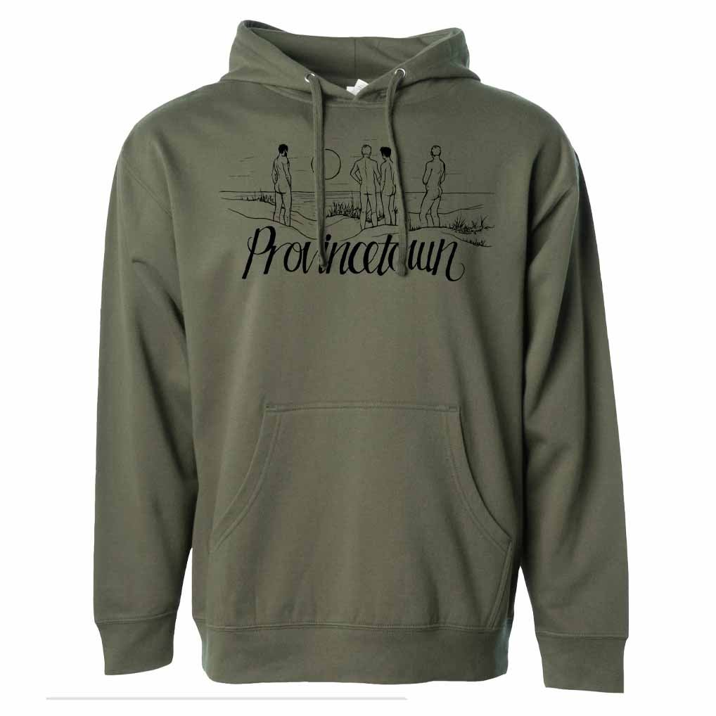 nathan rapport Provincetown Dune Pullover Hooded Sweatshirt army