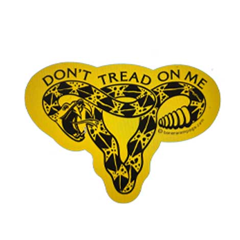 Don't Tread On Me Sticker supporting Planned Parenthood