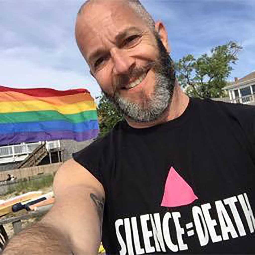 Silence = Death act up Sleeveless T-shirt supporting the Ali Forney Center adam singer