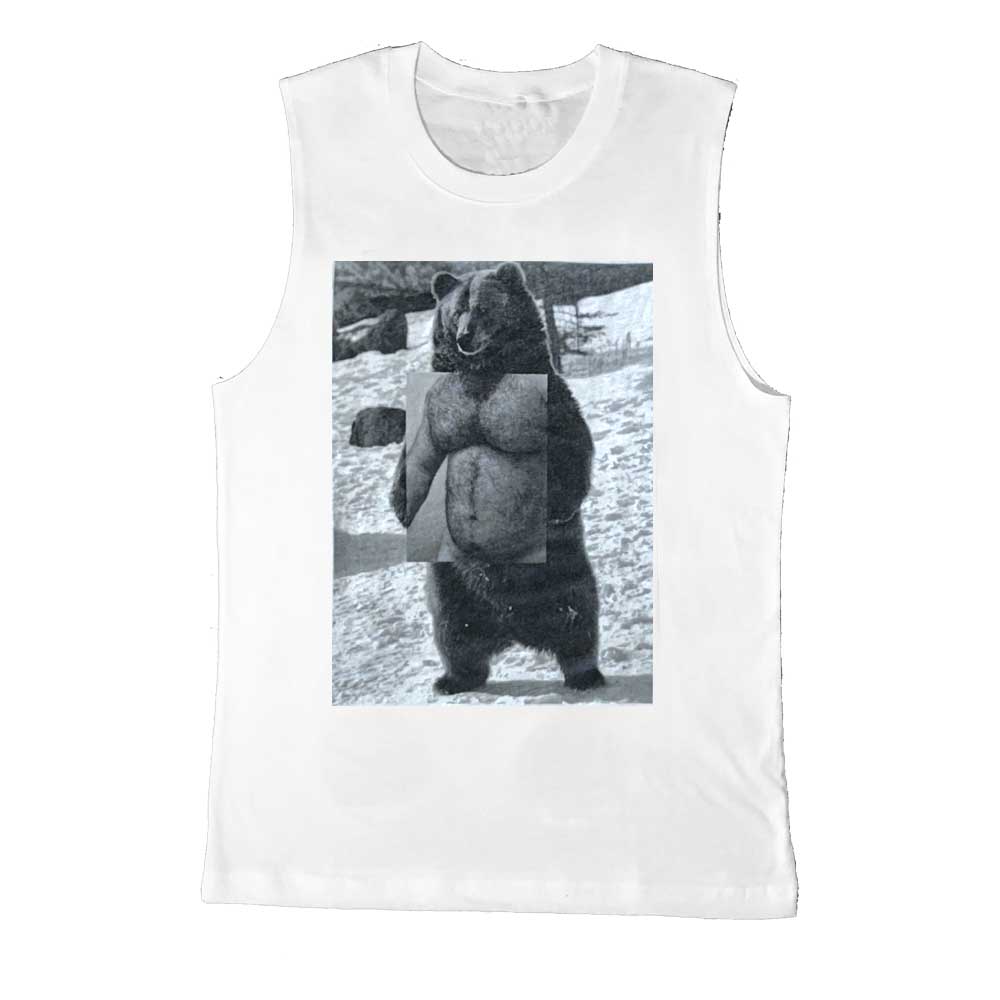 Naro Pinosa Standing Grizzly Bear Sleeveless T-Shirt