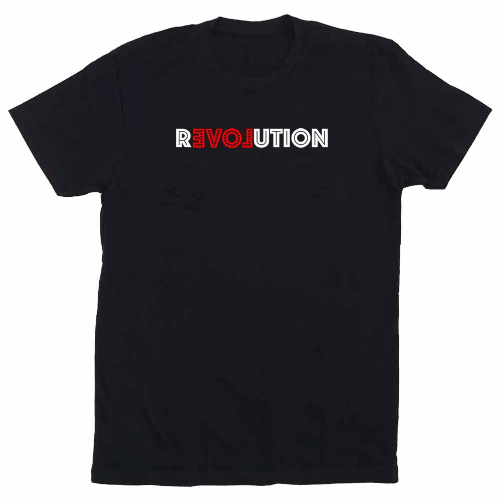 love revolution tee supporting dream corps black