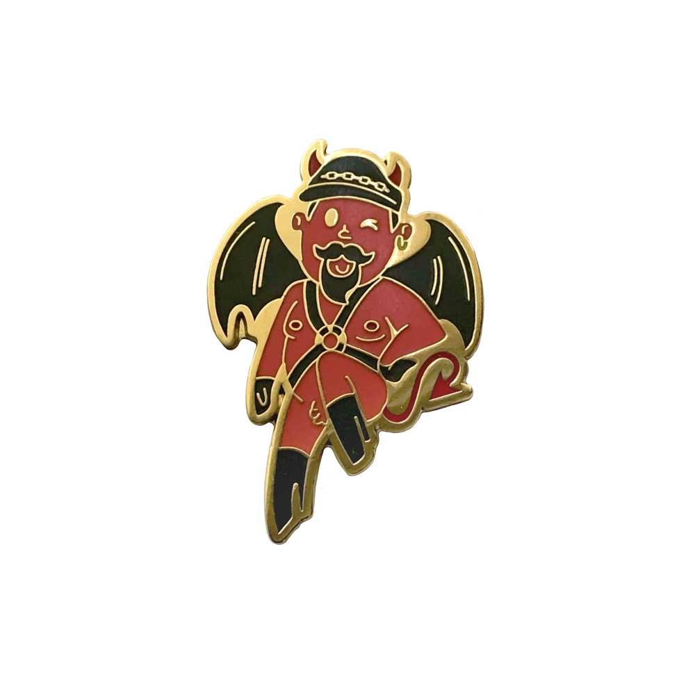 Devil Daddy Enamel Lapel Pin gaypin' guys