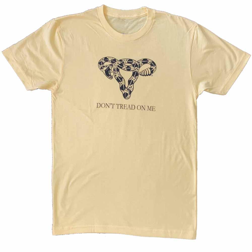 Don't Tread on me T-shirt Yellow rattlesnake uterus