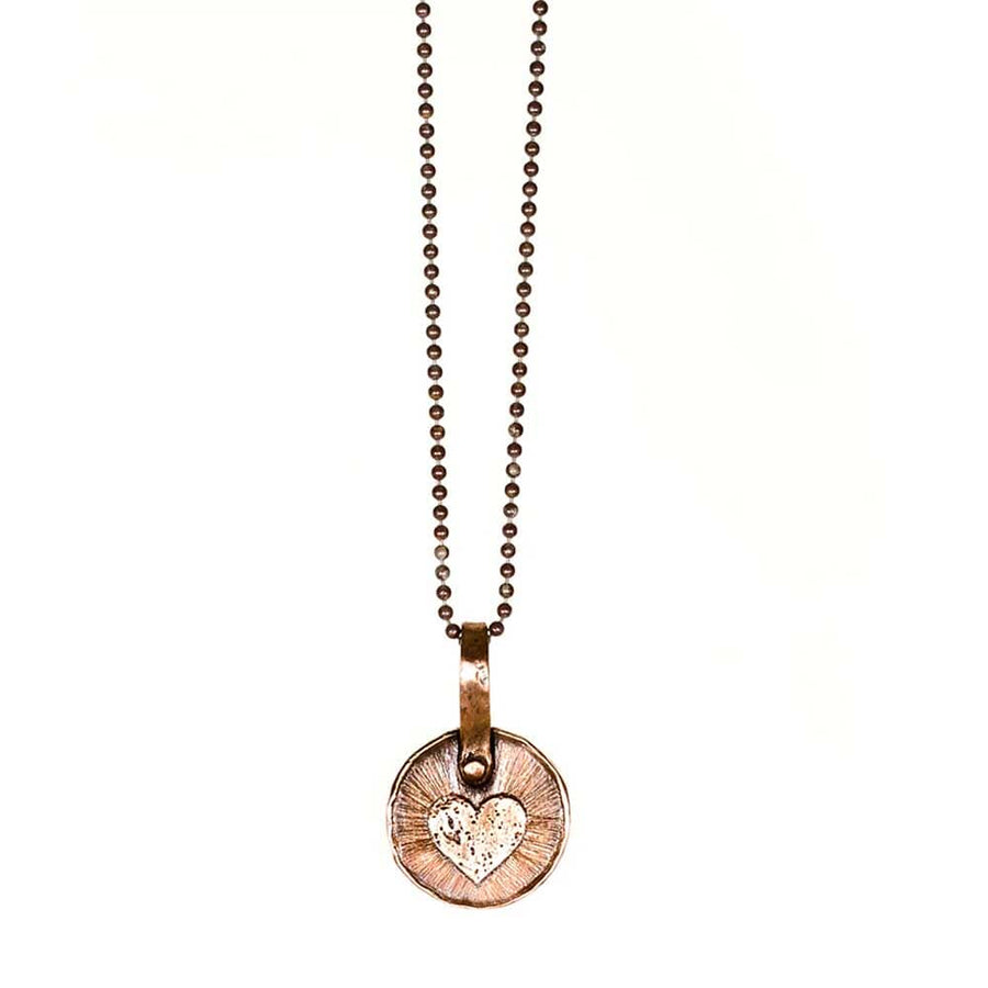 Keepsake Heart Necklace in Bronze by MarLa Studio (Marla Wallerstein)