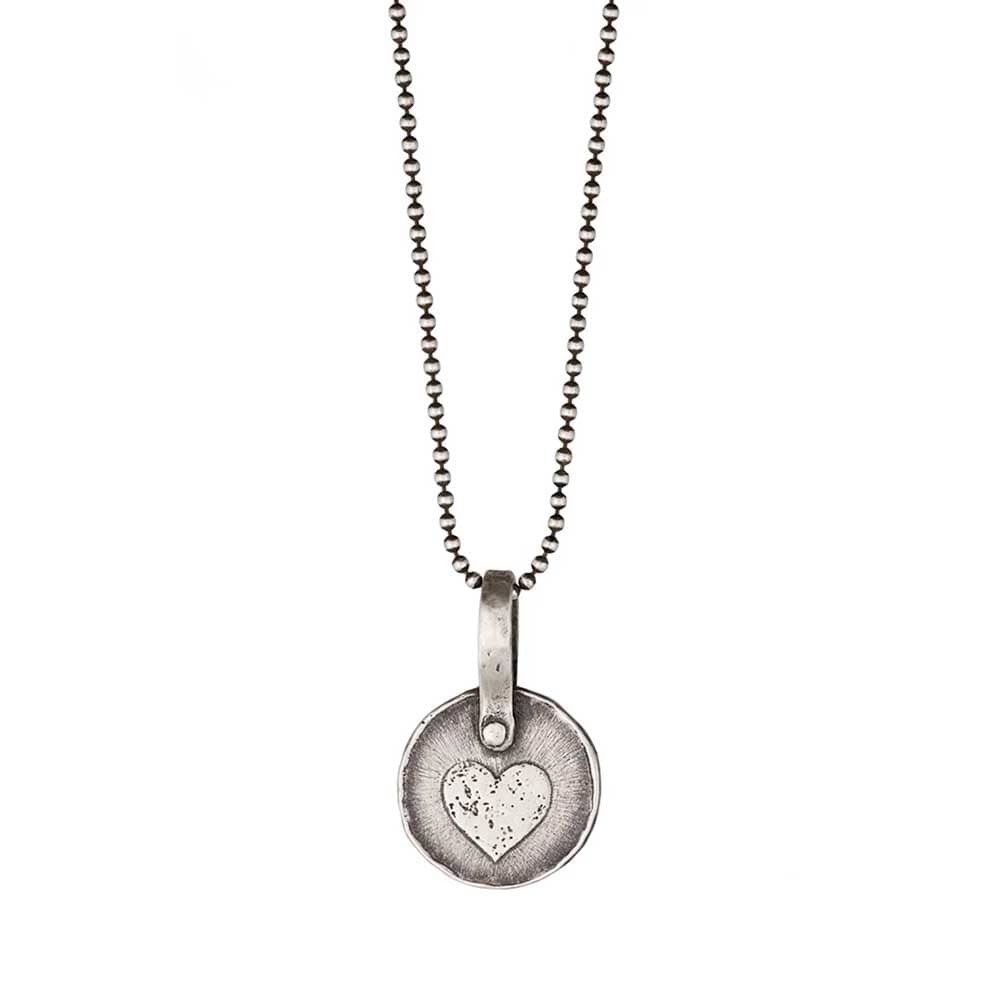 Keepsake Heart Necklace in Silver