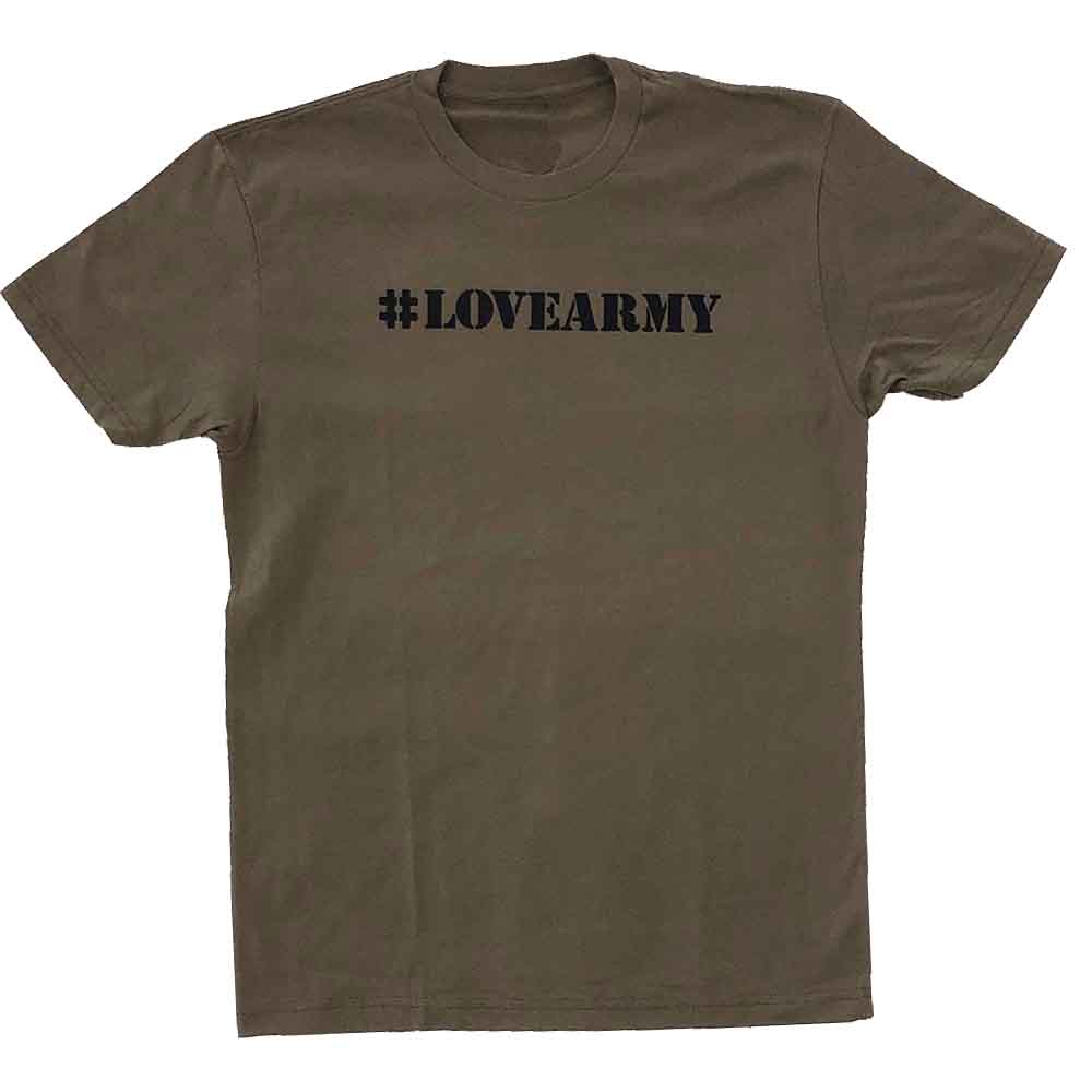 #lovearmy military green t-shirt