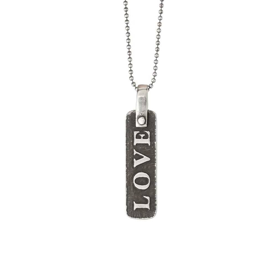 Love - Ahava Necklace in Silver by MarLa Studio (Marla Wallerstein)