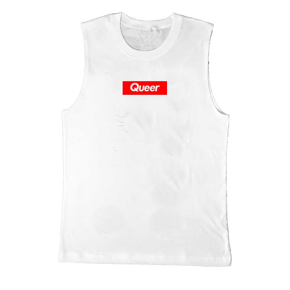 queer sleeveless t-shirt