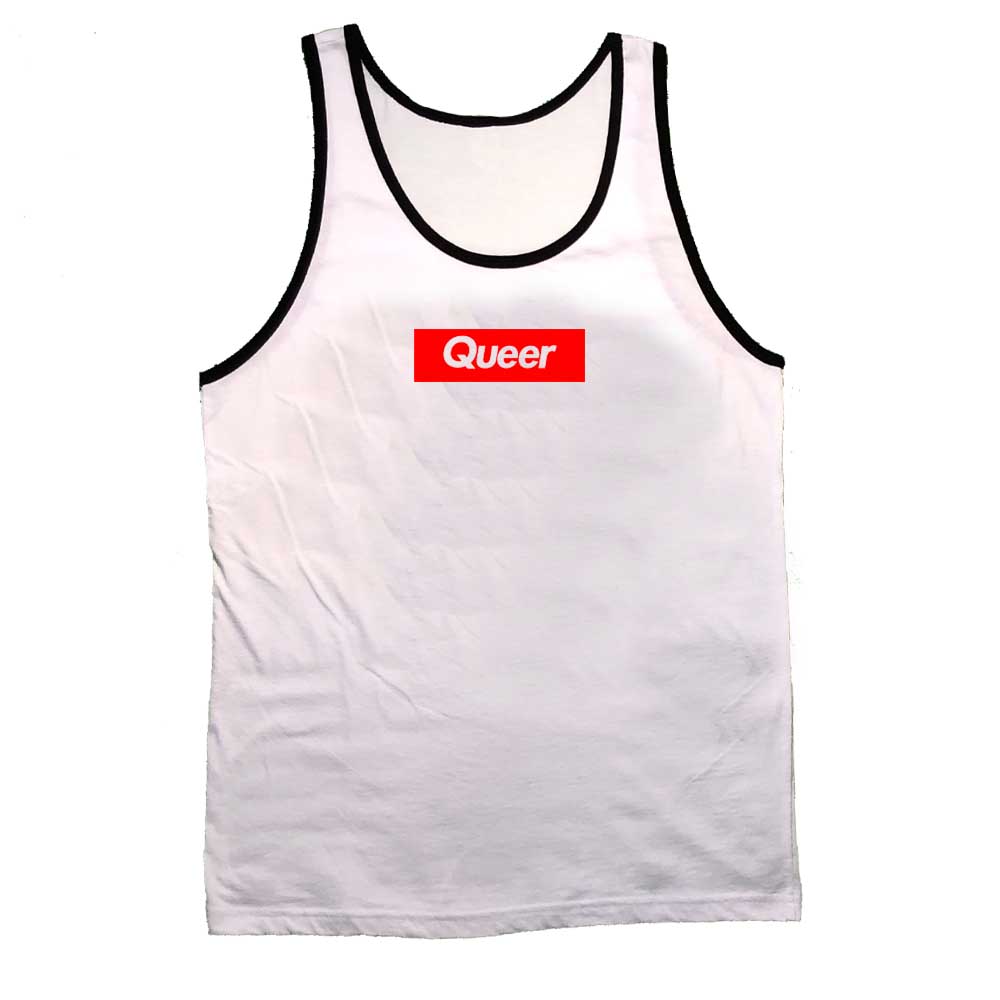 queer white/black tank