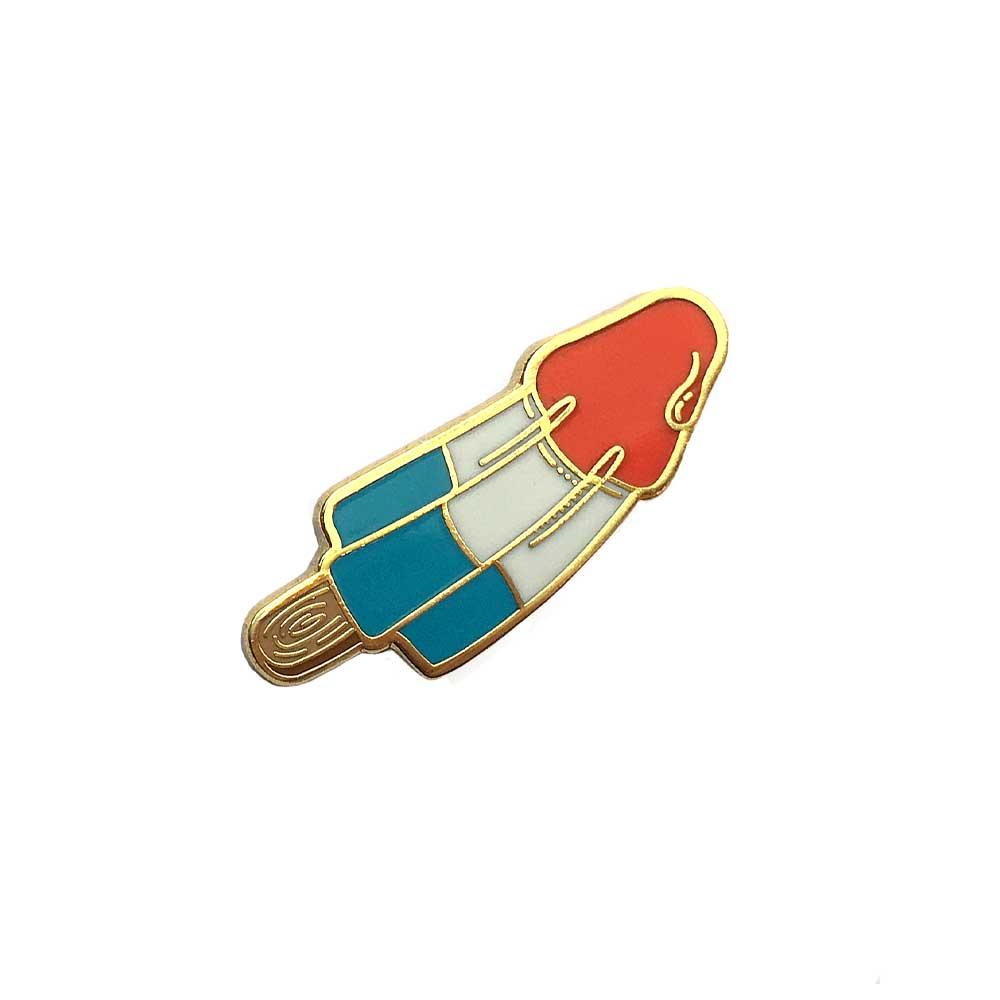 Rocket Pop Enamel lapel gaypin' guys pin