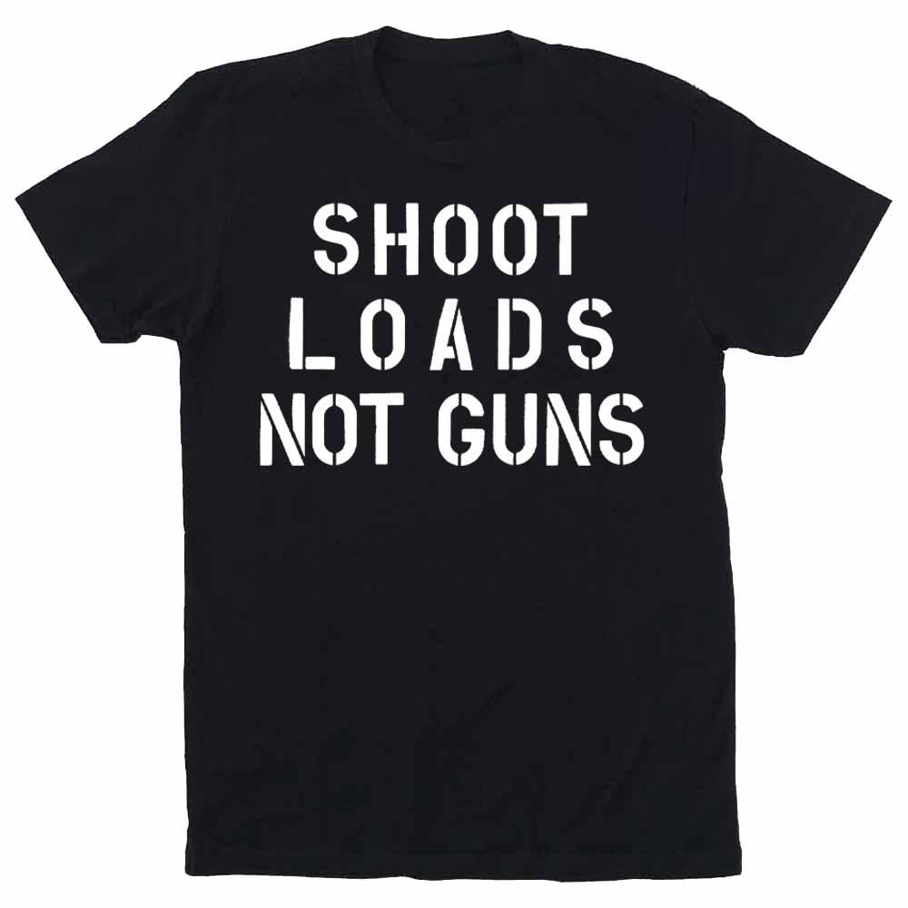 shoot loads not guns black gays against guns t-shirt adams nest