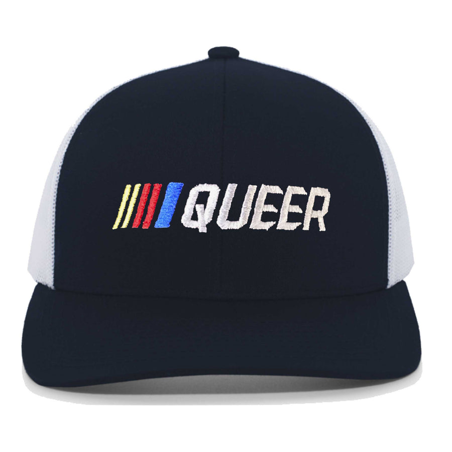 Stripe Queer Mesh Snapback - Trevor Project supporting The Trevor Project